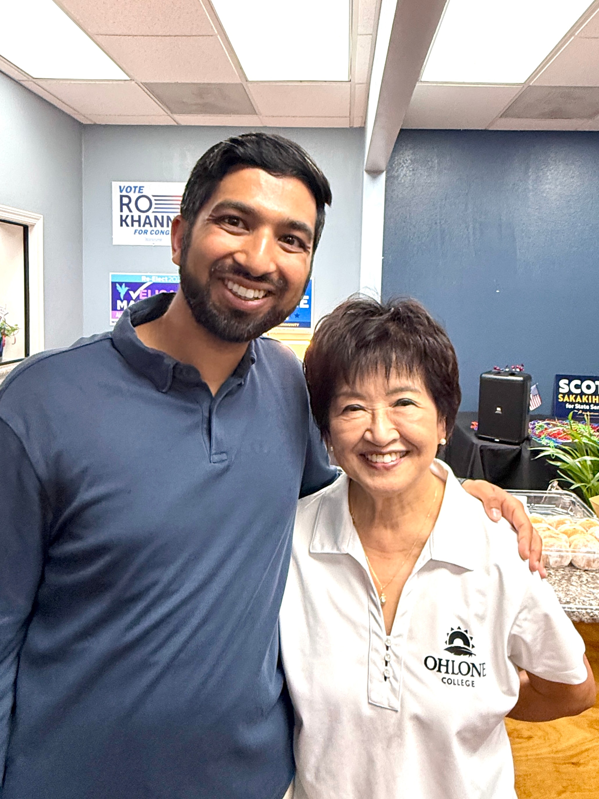 Sue Chan at political campaign office